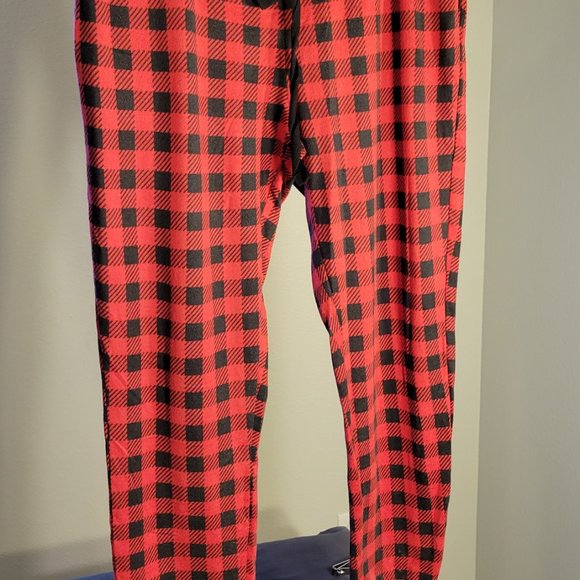 JACLYN INTIMATES PAJAMA PANTS-RED & BLACK CHECKERED-SOFT AND FEEL GOOD - SIZE XL - Picture 7 of 11